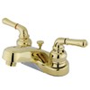Kingston Brass KB252B 4-Inch Magellan Twin Lever Handle Centerset Lavatory