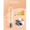 LED Replacement Bulbs 1W T13, 4 Pack Waterproof E12 Screw