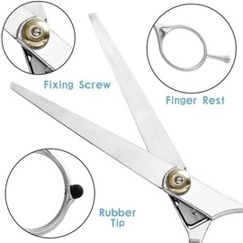 전문 미용 가위 이발사 액세서리 헤어 메탈 이발용 스타일링 도구 커팅 [03 2피스] Professional Beauty Scissors Barber Accessories Hair Metal Hair Styling Tool Cutting [03 2 Pieces]