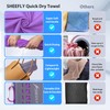 SHEEFLY Microfibre Travel Quick Dry Towel,Ultra Compact Soft Lightweight Gym