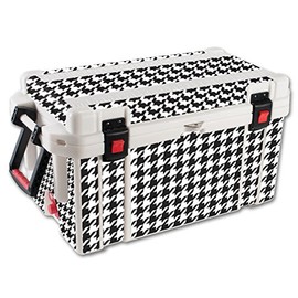 MightySkins Skin Compatible with Pelican 65 qt Cooler – Houndstooth | Protective, Durable, and Unique Vinyl Decal wrap Cover | Easy to Apply, Remove, and Change Styles | Made in The USA