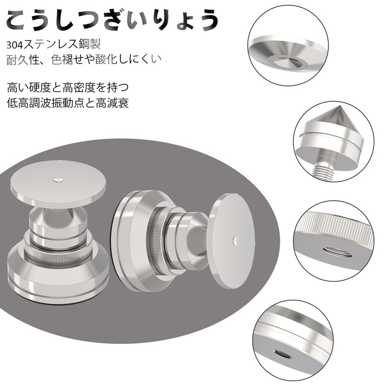 Preffair 4 Pcs Insulator Speaker Spike Base Speaker Board Speaker