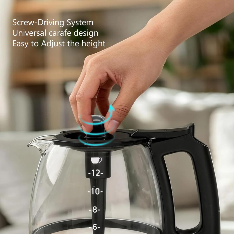 Replacement Coffee Carafe for Black and Decker 12-CUP Coffee Maker,