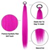 THEMIS HAIR Braid Ponytail Extension 2 Pack 26 Inch Rose