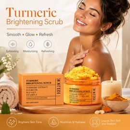 Turmeric Vitamin E Body Scrub for Exfoliating – Smoothing Moisturizing Care for Dull Skin