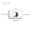 METALLIXITY Roll-In Spring T Nuts M8x20mm 25pcs Carbon Steel Spring
