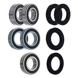 NICHE Wheel Bearing Seal Kit for Suzuki GSXR600 GSXR750 TL1000S GSX1300R Hayabusa 32-2RS 60-2RS 62-2RS 6205-2RS