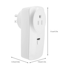 Toma de Corriente de Control Remoto, Interruptor de Toma de Corriente Eléctrica Inalámbrica, Interruptor de Encendido y Apagado Inalámbrico, Enchufe de Interruptor Eléctrico,