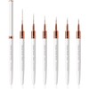 Yasterd 6pcs Striper Brush Set -Long Lines, Thin Details, Elongated