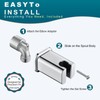 BRIGHT SHOWERS Wall Supply Elbow with Shower Head Bracket for