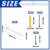 Glarks 4 Pack 12 Inch White Shelf Brackets, Industrial Floating