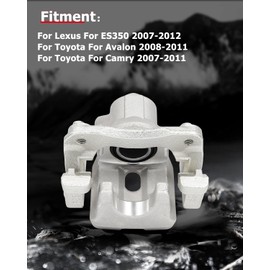 cciyu 19B3131 19B3130 Rear Left & Right Brake Calipers With Bracket For Lexus For ES350 2007-2012,For Toyota For Avalon 2008-2011,For Toyota For Camry 2007-2011