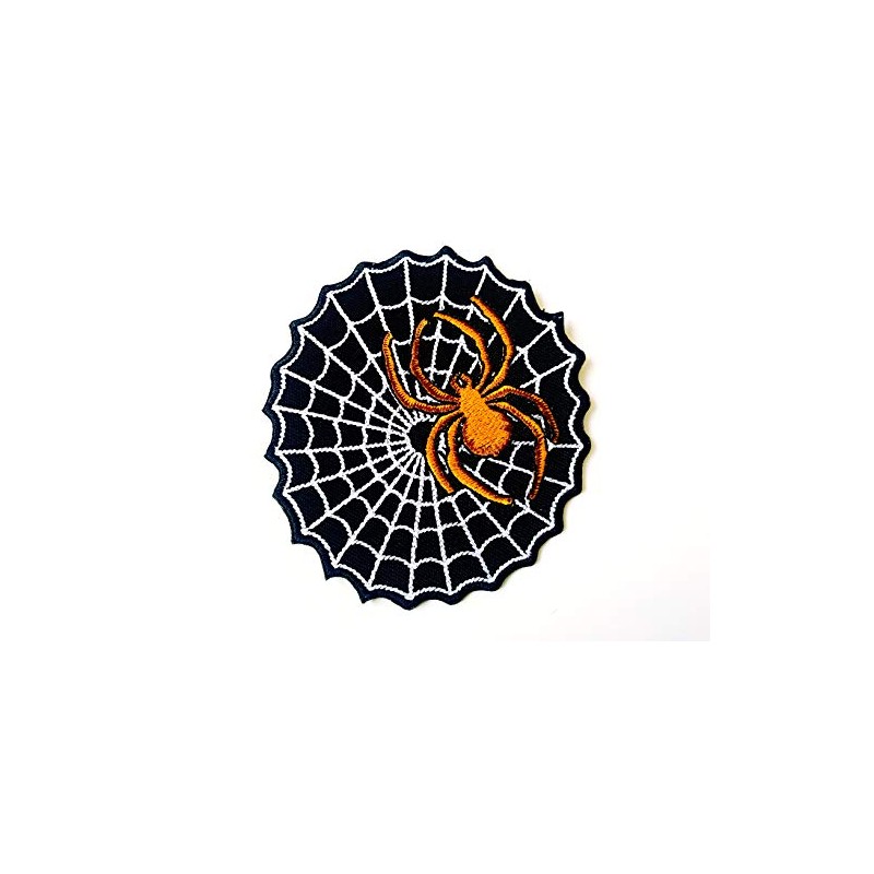 Spider On Web Patch Jacket Biker Rider Motorcycle Jacket Vest