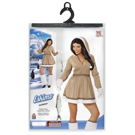 WIDMANN 05551, Adult costume, Eskimo girl, dress with hood, leg warmers and gloves.