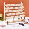 Wooden Earring Display Stand, Large Capacity Multi-Tier Jewelry Organizer Rack