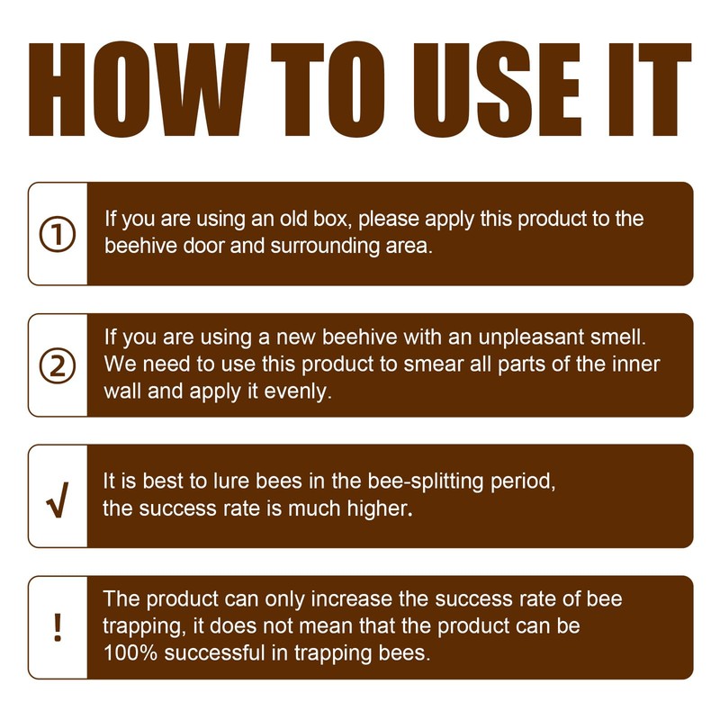 Bee Attractant,Honey Bee Attractant,Bee Lure Tool,Carpenter Bee Swarm Lure Bait,Bee
