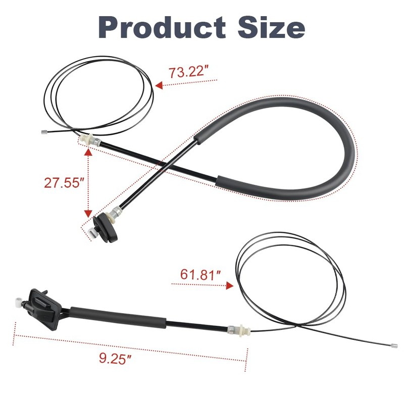 WMPHE Sliding Door Cable Kit Replacement for 72546-TK8-A01 72546TK8A01 Compatible