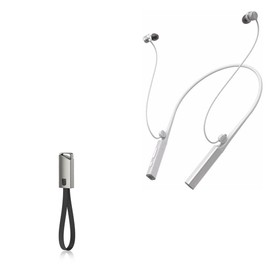 BoxWave Cable Compatible with Moondrop Voyager - USB Type-C Keychain Charger, Key Ring USB Type-C to Type-A 8 in USB Cable - Jet Black