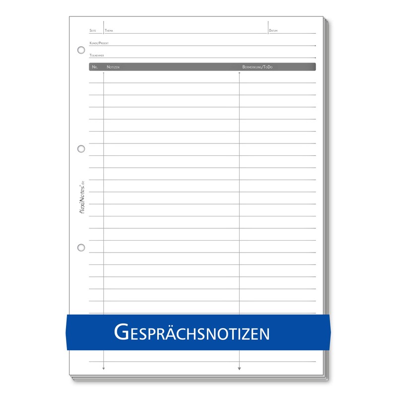 flexiNotes Paper A4, 75 sheets of note paper type: basic,