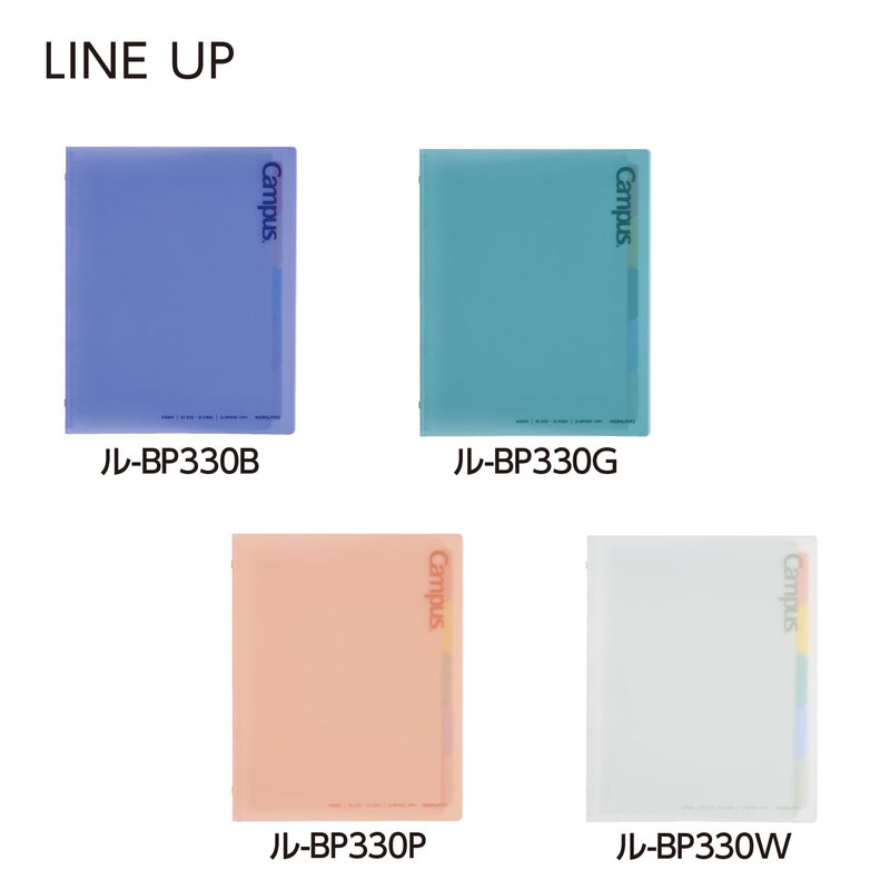 Kokuyo BP330P Loose Leaf Binder Campus Open in Seconds B5