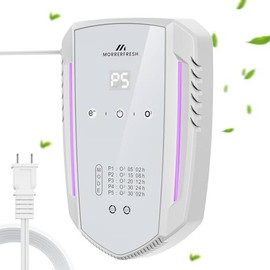 Cat Litter Deodorizer & Ozone Odor Eliminator, Pet Odor Eliminator Air Purifier for Home, Plug-in Litter Box Deodorizer for Strong Cat Urine & Poop Smell, 5 Modes for Cat Room, Kitchen, Toilet