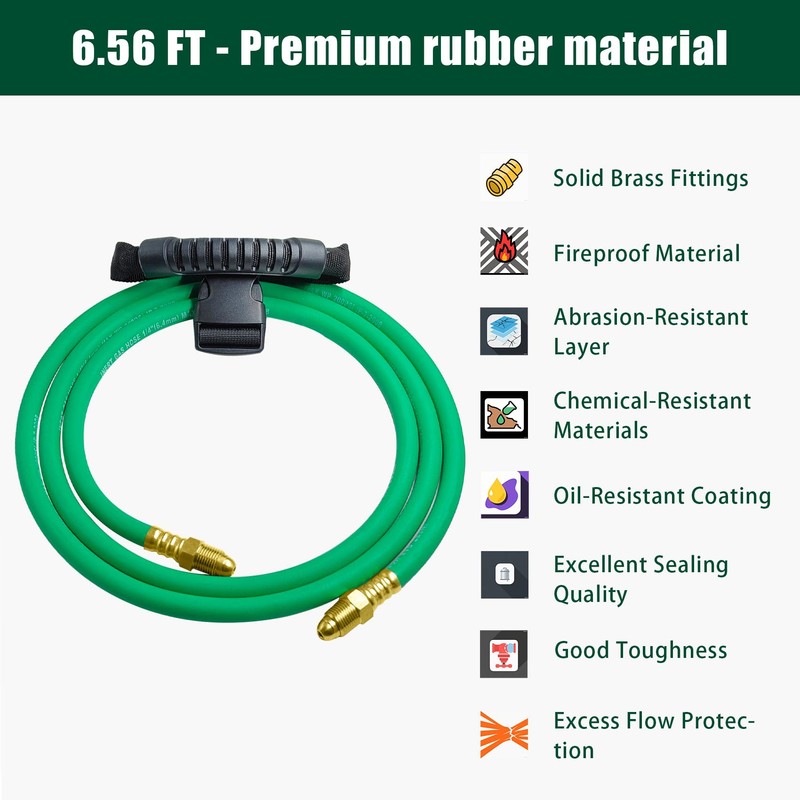 5FT, 6,56FT, 10FT Argon Gas Hose, Inert Gas Welding Hoses