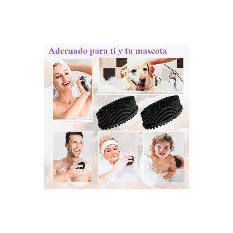 Pcs Cepillo Baño Silicona Corporal Utilizado Bañarse Durable Fácil Limpiar