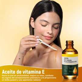 FUWEN 2PCS 120ml Aceite de Vitamina E para La Cara, Aceite Corporal Natural, Hidratante, Nutritivo, Aceites Hidratantes para Cuidado de La Piel, Cuidado del Cabello, Masaje Corporal, Gua Sha