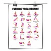 IOHRBXT Evening Yoga Routine Canvas Print – Home Décor Wall