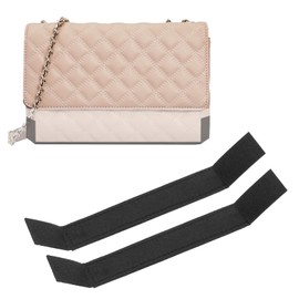 PATIKIL Purse Base Shaper 10 x 1.2 Inch, 2 Pcs Purse Bottom Insert Felt Bag Shaper Saver Liner Board for Wallet on Chain Bags, Black/Red