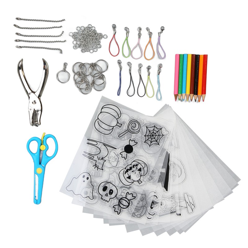 Heat Shrink Plastic Sheet Kit Multipurpose DIY Shrink Art Kit