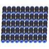 50Pcs Pneumatic Reducing Connector Straight Push in Reducer Fittings for
