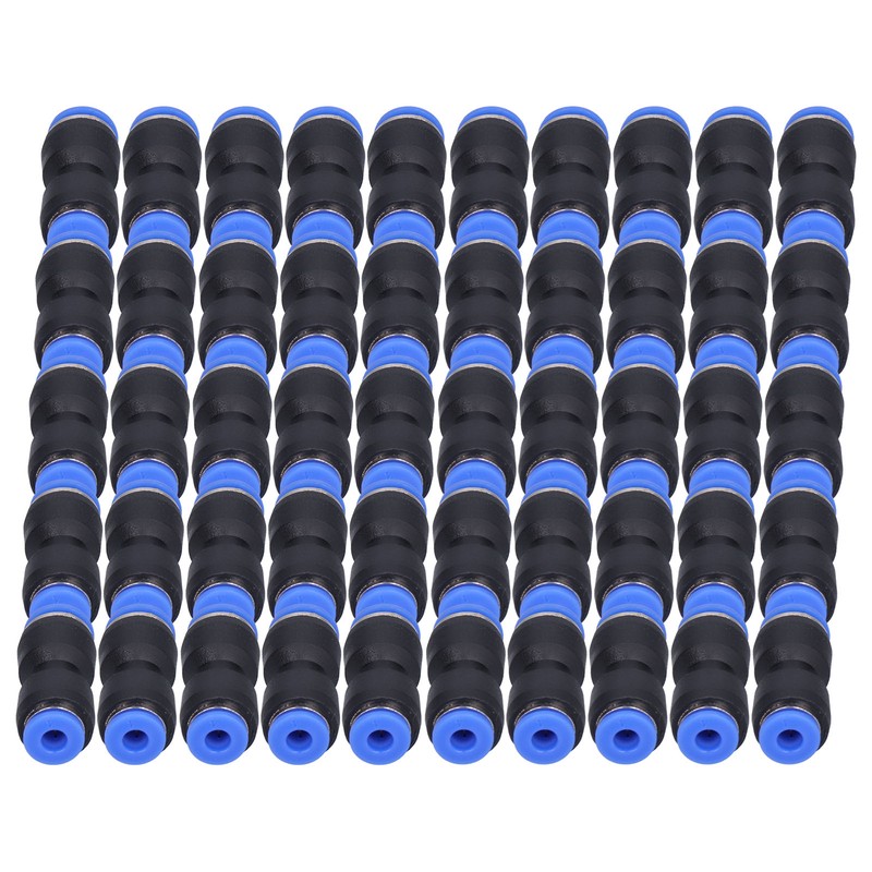 50Pcs Pneumatic Reducing Connector Straight Push in Reducer Fittings for
