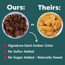 Wilderness Poets, Organic Golden Raisins - No added sugar - Bulk Dried Fruit (2 Pound - 32 Ounce)