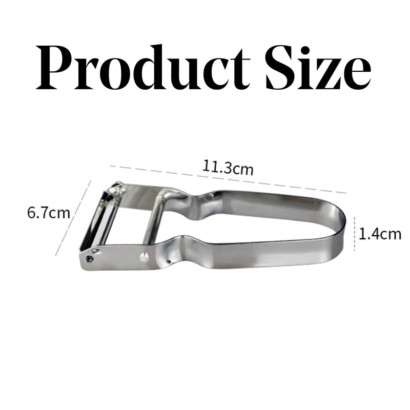 2 Vegetable and Asparagus Peeler U Peeler Steel Stainless Steel