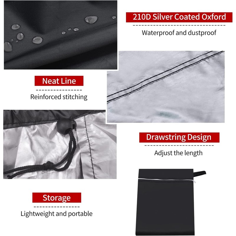7Ft Pool Table Cover Waterproof & UV Protection, Billiard Pool