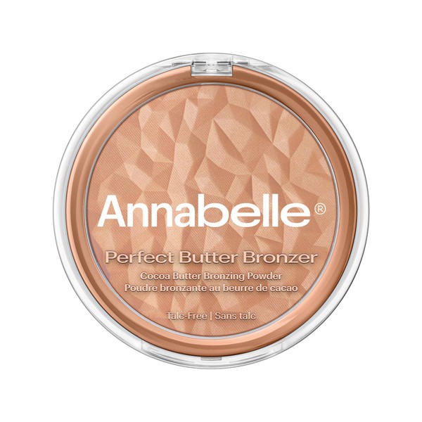 Annabelle Perfect Butter Bronzer Bronzing Powder, Miami Beach, Silky Soft Texture, Sun-Kissed Glow, Talc-Free, Vegan, Cruelty-Free, Paraben-Free, Non-Comedogenic, 8.5 g