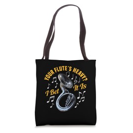 Sousaphone Musician I Bet It Is Marching Band Sousaphone Tote Bag