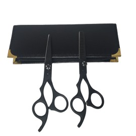 skyweb Professional Hair Scissors and Hair Thining Scissors Set, 14 cm, Comes with Free Presentation Case