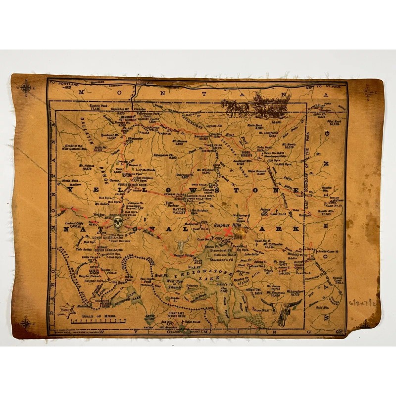 Treasure Map Poster America Pirate Maps Gold Rush Hidden Treasure
