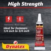 Dynatex 49451 Red High Strength Threadlocker, 6ml - Industrial Grade