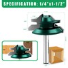 Knoweasy 45 Degree Lock Miter Router Bit Set with 1/4