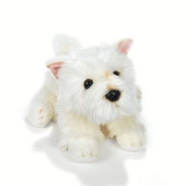Plush & Company 15886 Angie-Dog Westie 30 cm Länge, Mehrfarbig