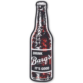 Barq's Root Beer Bottle Metal Sign - Vintage Barq's Root Beer Sign for Kitchen or Man Cave