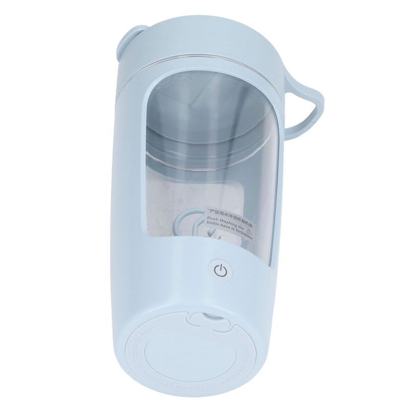 Electric Shaker Bottle 650mL USB Charging Portable Blue BPA Free