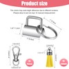 75 Pieces Key Fob Hardware Set, Includes 25 Lanyard Wristlet