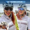 KAPVOE Cycling Glasses Polarised Self-Tone Cycling Glasses Interchangeable Lenses Photochromatic