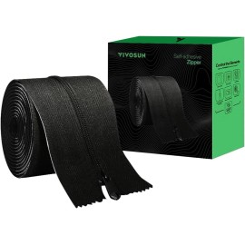 Unbranded VIVOSUN 3"x7ft Heavy Duty Double-Stick Zipper Indoor Tent Zipper Peel & Stick  - 1 Piece