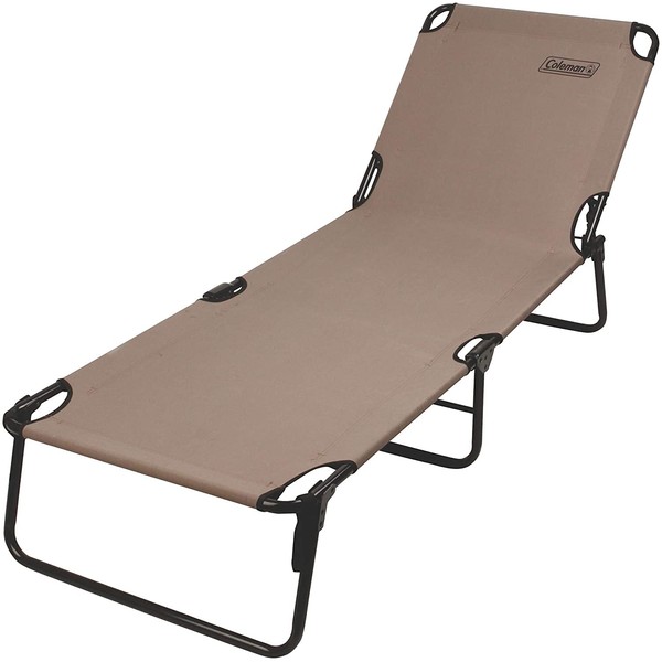 Coleman Converta Outdoor Folding Cot, Strong Steel Frame Supports Campers up to 6ft 2in or 225lbs, 4 Back & 2 Foot Positions Folds Compactly to Fit in Trunk