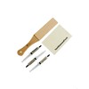 TechDiamondTools Knife Sharpening Kit, 11” Long Leather Paddle Strop for